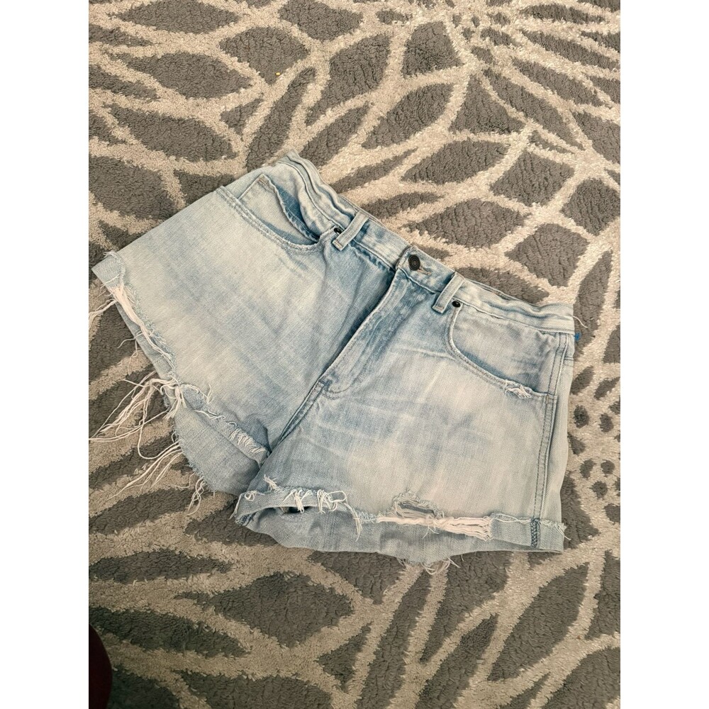 Light Wash Abercrombie Cut Off Denim Jean Shorts